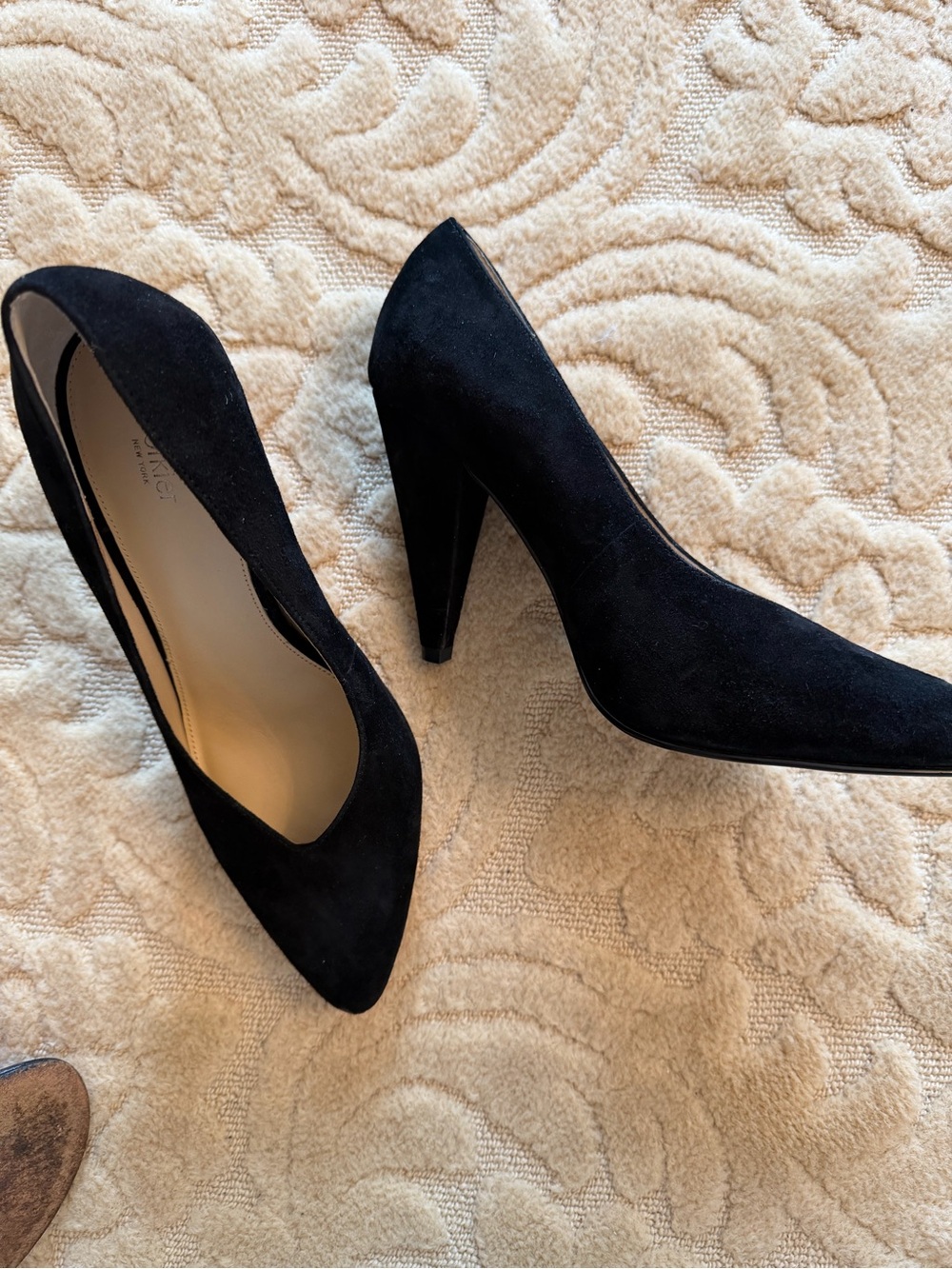 black suede classic pumps .Like new! size 9 comfy! Beautiful on